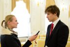 Prezidentė Dalia Grybauskaitė susitiko su Lietuvos ledo ritulio rinktine