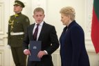 Apdovanojimų ceremonija prezidentūroje.