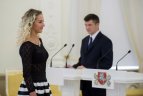 Apdovanojimų ceremonija prezidentūroje.