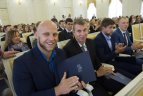 Apdovanojimų ceremonija prezidentūroje.
