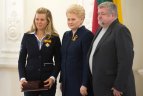 Buriuotojai Gintarei Scheidt įteiktas  Lietuvos prezidentės apdovanojimas