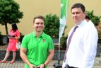 Lietuvos rinktinės palydos į II jaunimo vasaros olimpines žaidynes Nandzinge.