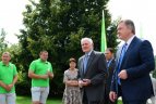 Lietuvos rinktinės palydos į II jaunimo vasaros olimpines žaidynes Nandzinge.