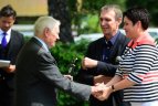 Lietuvos rinktinės palydos į II jaunimo vasaros olimpines žaidynes Nandzinge.