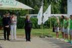 Lietuvos rinktinės palydos į II jaunimo vasaros olimpines žaidynes Nandzinge.