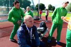 Prieš rytdienos startus lengvaatlečiai apžiūrėjo stadioną, pasitreniravo.