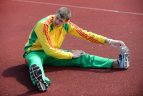 Prieš rytdienos startus lengvaatlečiai apžiūrėjo stadioną, pasitreniravo.
