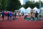 Prieš rytdienos startus lengvaatlečiai apžiūrėjo stadioną, pasitreniravo.