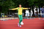 Prieš rytdienos startus lengvaatlečiai apžiūrėjo stadioną, pasitreniravo.
