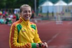 Prieš rytdienos startus lengvaatlečiai apžiūrėjo stadioną, pasitreniravo.
