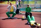 Prieš rytdienos startus lengvaatlečiai apžiūrėjo stadioną, pasitreniravo.