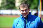Prieš rytdienos startus lengvaatlečiai apžiūrėjo stadioną, pasitreniravo.