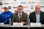 Prieš rytdienos startus lengvaatlečiai apžiūrėjo stadioną, pasitreniravo.