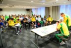 Lietuvos rinktinė aptarė, kaip kovos varžybose, išdalinti starto numeriai