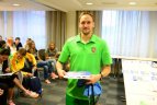 Lietuvos rinktinė aptarė, kaip kovos varžybose, išdalinti starto numeriai