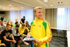 Lietuvos rinktinė aptarė, kaip kovos varžybose, išdalinti starto numeriai