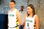 Lietuvos krepšinio rinktinių naujos aprangos pristatymas.