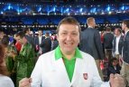 A. Guoga olimpiados atidaryme.