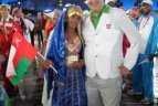 A. Guoga olimpiados atidaryme.
