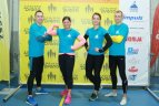 Žvaigždės ir sprinteriai susirungė milžiniškoje pripučiamoje trasoje