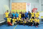 Žvaigždės ir sprinteriai susirungė milžiniškoje pripučiamoje trasoje