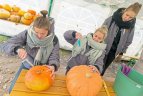 Vilniaus „Kibirkšties“ krepšininkės zoologijos sode.