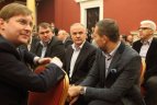 Čempionu tapusio "Žalgirio" pagerbimas Vilniaus Rotušėje