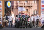 Dakaro ralio starto podiumas.