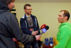 Treneris Ruslanas Vartanovas atsako į žurnalistų klausimus