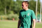 Lietuvos futbolo U19 rinktinės treniruotė.
