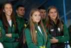Lietuvos sportininkų palydėtuvės.