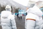 Lietuvos prezidentė Dalia Grybauskaitė aplankė šalies sportininkus Pjongčango olimpiniame kaimelyje.