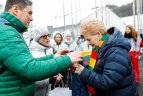 D.Grybauskaitė lankėsi olimpiniame kaimelyje.
