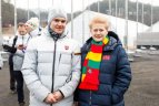 D.Grybauskaitė lankėsi olimpiniame kaimelyje.