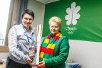 D.Grybauskaitė lankėsi olimpiniame kaimelyje.