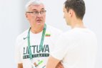 Lietuvos rinktinės treniruotė.