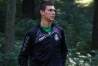 Lietuvos U-21 rinktinės futbolininkai treniruotėje Kaune, Panemunės Šile