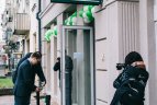 Žalgiriečiai didžiausios „Žalgirio“ atributikos parduotuvės atidaryme