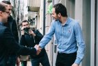 Žalgiriečiai didžiausios „Žalgirio“ atributikos parduotuvės atidaryme