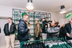 Žalgiriečiai didžiausios „Žalgirio“ atributikos parduotuvės atidaryme