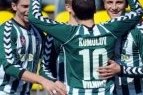 Lietuvos futbolo A lyga. Vilniaus "Žalgiris" - Tauragės "Tauras" 2:0. Rungtynių epizodai.