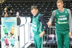 Kauno "Žalgirio" krepšininkai parodė, kad moka ne tik žaisti krepšinį, bet ir dainuoti