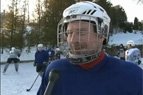 2010.01.25. Ledo ritulio entuziastai džiaugiasi, kad šalta šių metų žiema jiems leidžia sportuoti lauke