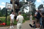A.Sabonis su sūnumis filmavosi „Viasat" klipe, skirtame Europos vyrų krepšinio čempionatui Slovėnijoje.