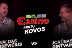 „Protų kovose“ - „Pieno žvaigždžių“ ekipos krepšininkai Osvaldas Olisevičius ir Jokūbas Gintvainis