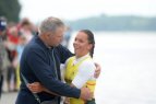 "Gintarinių irklų" regata: pokalbis su vienviečių valčių lenktynes laimėjusia Milda Valčiukaite.