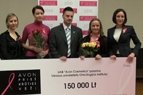 AVON „Rožinio kaspino“ fondas VU Onkologijos Institutui dovanojo 150 tūkstančių litų paramą